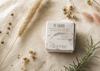 Confezione di 43 Grani, shampoo solido naturale 2 in 1 per capelli ricci e secchi, con spiga di grano essiccata su fondo in legno