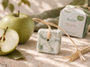 Panetto MelaTiro con mela verde e spighe di grano, shampoo solido stagionale Ethical Grace