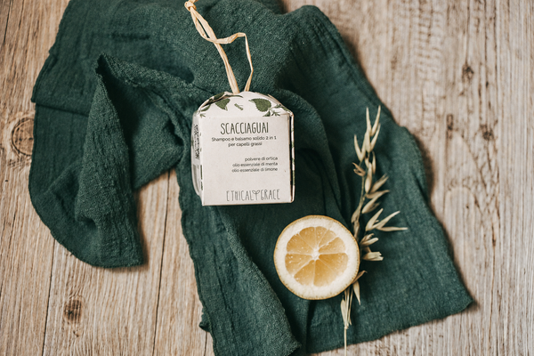 Scacciaguai –   Shampoo Solido Capelli Grassi con Ortica