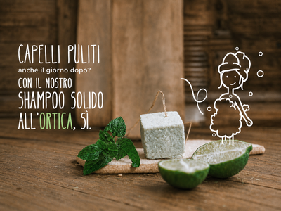 Shampoo solido capelli grassi all'ortica riequilibra il sebo Ethical Grace